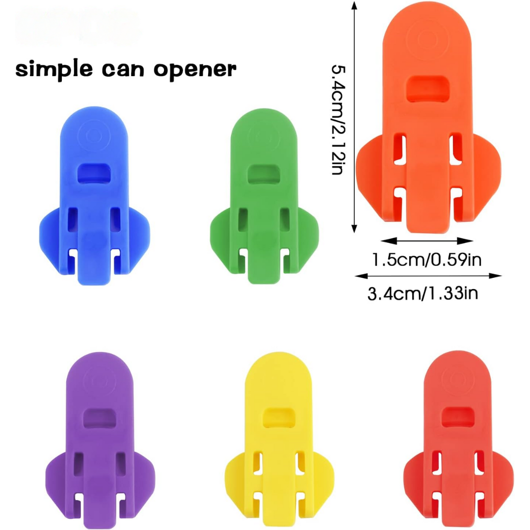 CanOpener Clip – 6-Pack Easy Can Tab Opener