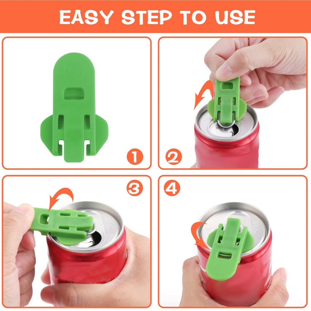 CanOpener Clip – 6-Pack Easy Can Tab Opener