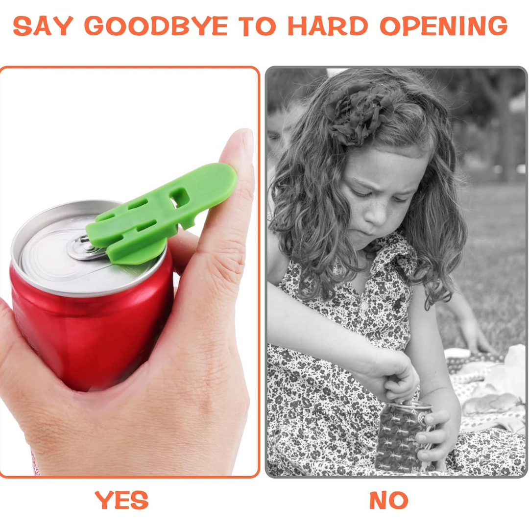 CanOpener Clip – 6-Pack Easy Can Tab Opener